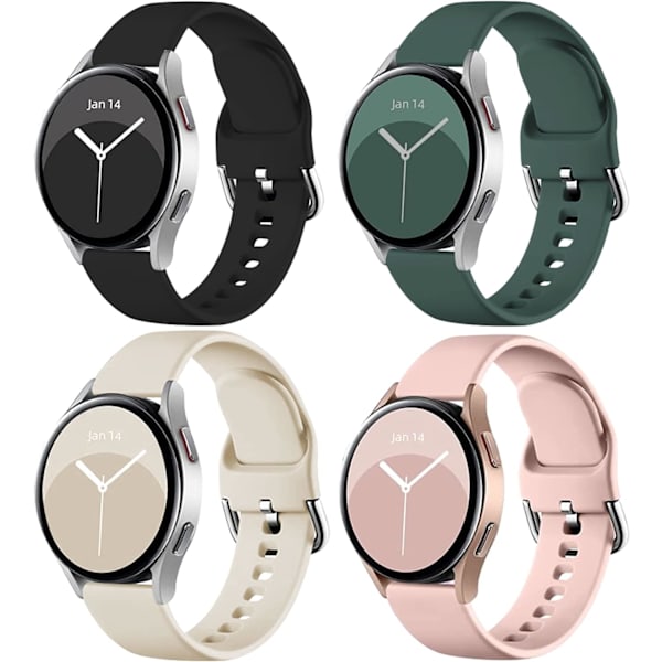 4-PAK Watch Kompatibel med Galaxy Watch4 Band 40 mm