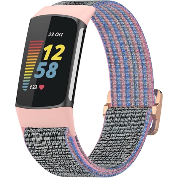 Kompatibel med Fitbit Charge 5 Elastiska band Flerfärgad Justerbar