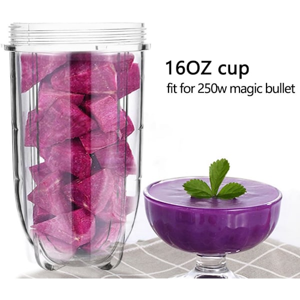 2 st ersättningskoppar för Magic Bullet - 16OZ blenderkoppar