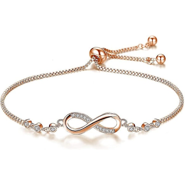 2 stk Infinity Infinity Symbol armbånd for kvinner - armbånd med lenker