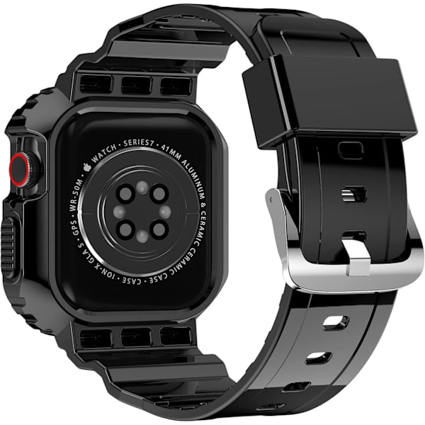 Kompatibel med krystalklare Apple Watch-rem, 45 mm 44 mm