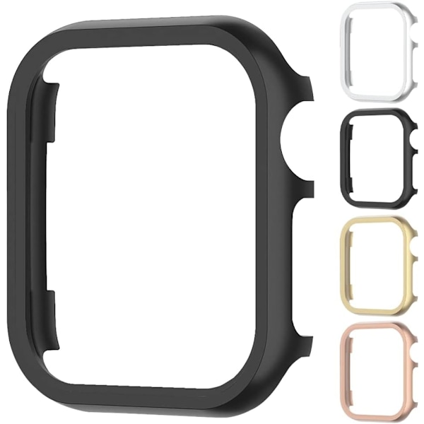 Aluminiumlegering Deksel for Apple Watch Series 7 41mm 45mm Metall Bumper Deksel for iWatch 6 SE 5 3 40mm 44mm Ramme Beskyttelsesdeksel (Farge : Rød, Størrelse : 4