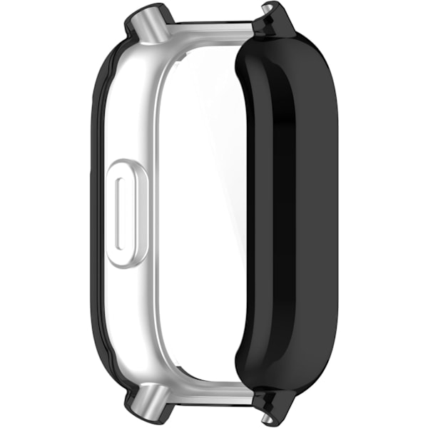 Fuld Dækning Etui Kompatibel med Redmi Watch 5 Lite Smartwatch Blød Anti Drop TPU Udskiftning Beskyttelses Etuier Smart Watch Tilbehør (Sort)