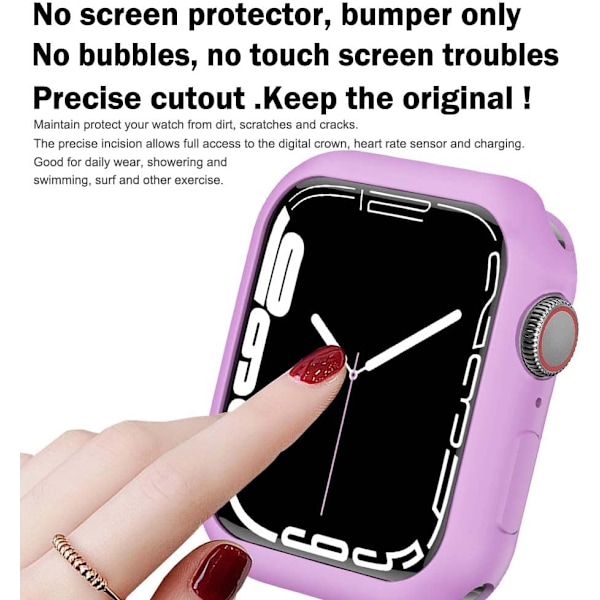 for Apple Watch Case 45mm Series 7/8 Soft