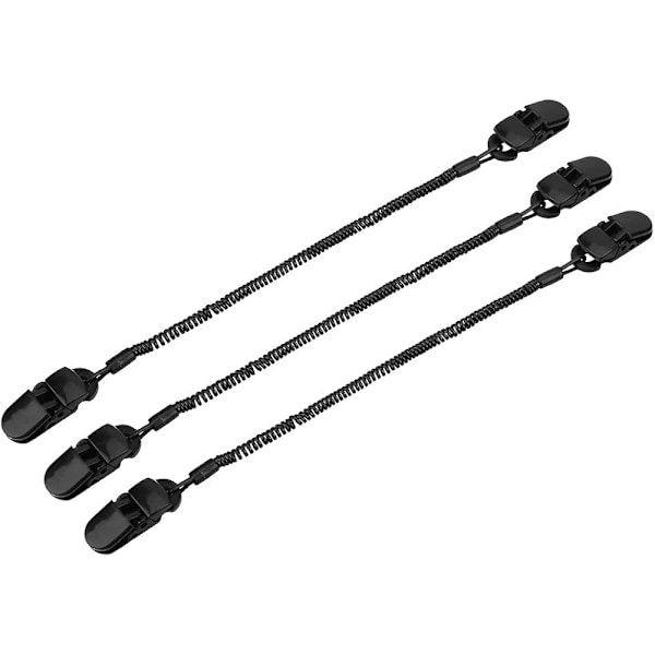 Sikkerhedsklips til hatte - 3 stk. Snorclips til udendørsaktiviteter