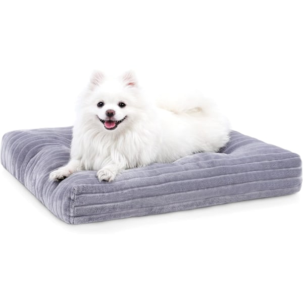 Vaskbart hundekurv seng til små hunde Deluxe tyk flanel