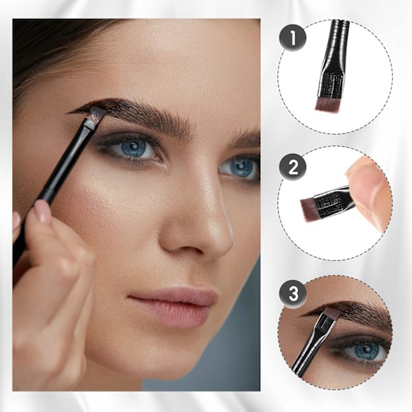 12st Eyeliner Øyenbrynsbørste Finvinklet