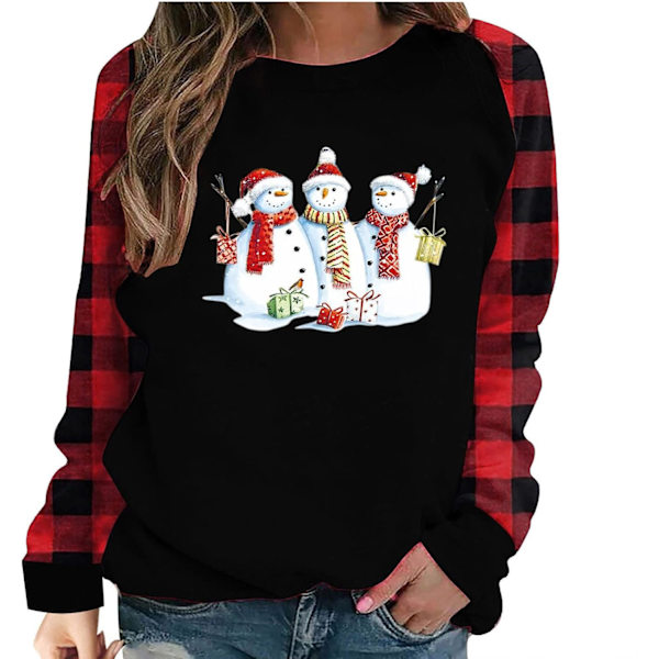Jultröjor för kvinnor 2023 Höstmode Raglan Långärmad Pullover