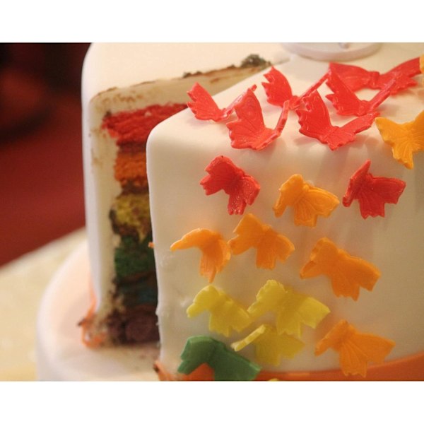 Fjärilsfondantform (8 st) - Sugarcraft-skärare för bröllopstårtor