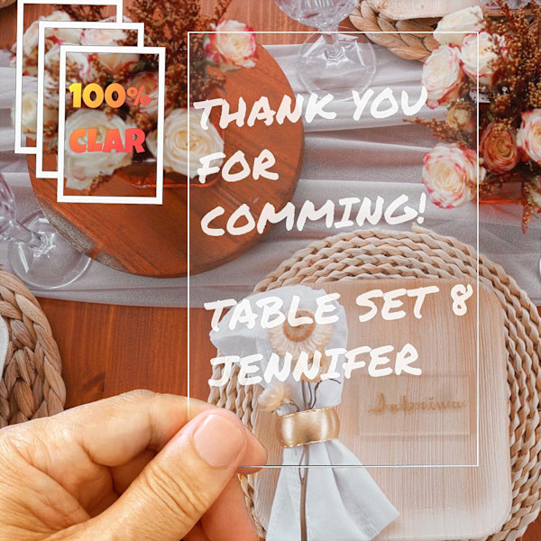 10 stk. Akryl Glas Transparent Krystalklar Panel - 1mm Tykt Plexiglas Akrylplader