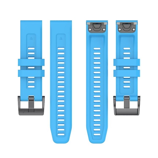 Til Garmin Fenix 7x 26mm Silikone Sport Pure Color Watch Band NLY White