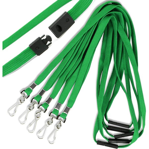 Safety Breakaway Lanyard med J-Hook Flat för ID-brickor