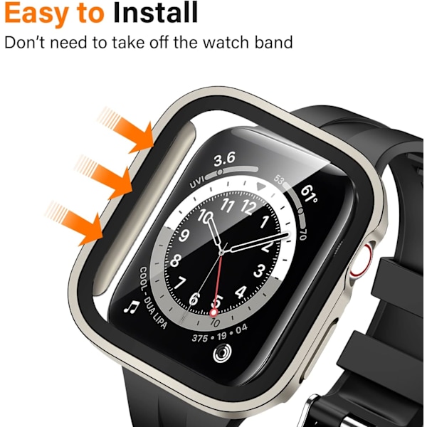 2-pak etui kompatibel med Apple Watch Series 8