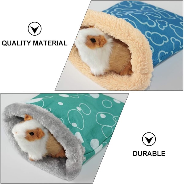 Sovesekk for kjæledyr - Liten teppe og sovematte for hamster/marsvin