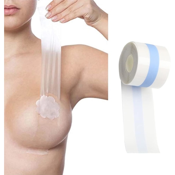 Brystløftetape til store bryster - Selvhæftende Push Up BH-tape uden stropper