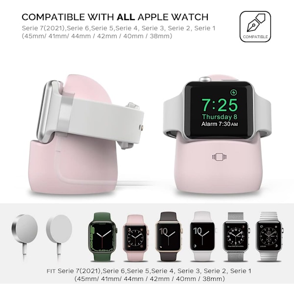 Stativ Silikon Laddningsdocka Hållare Tillbehör för Apple