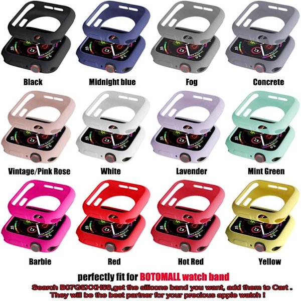 för Apple Watch Case 40mm Series 6/5/4/SE Soft
