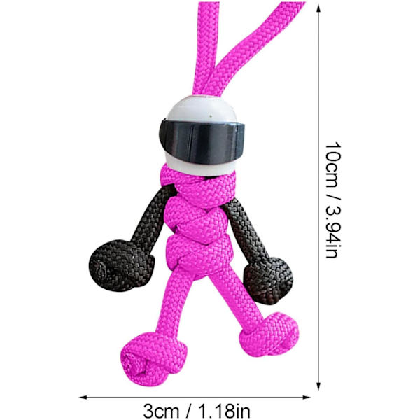 Motorcykel Minifigur Paraply Reb Nøglering