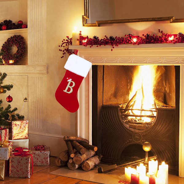 Juldekoration Jul Julgåvor Jul Alphabet Ornament Julstrumpa Julstrumpa Gåva Godis Kläder Karaktär