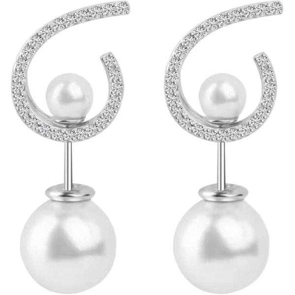 Carefully selected AAA+ quality freshwater cultured pearl earrings