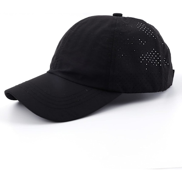 Kvinnors Criss Cross Hatt Hög Hästsvans Baseballkepsar Justerbar Hög Messy Bun