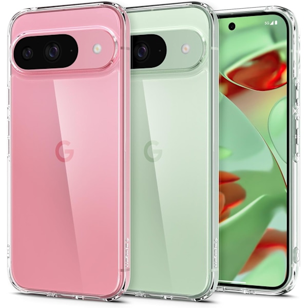 Ultra Hybrid Skal Designat för Pixel 9/Pixel 9 Pro Skal (2024) [Anti-Gulning], [Militärklassat Skydd] - Kristallklart Kristallklart