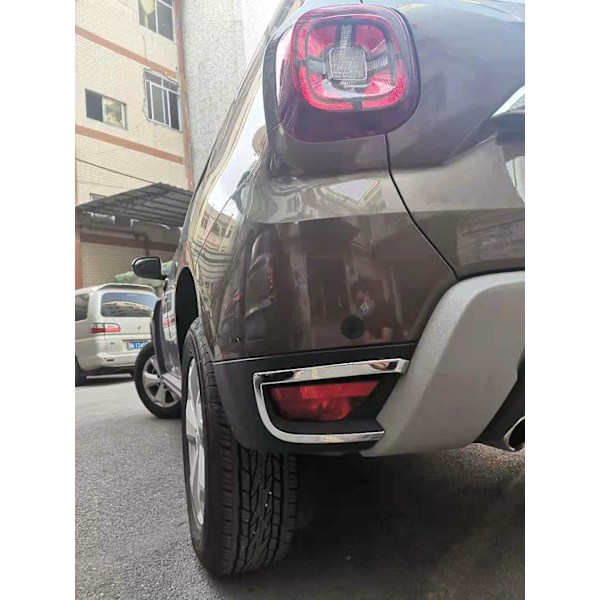 Krom bakre dimljuslampans täcklist för Renault DACIA DUSTER 2018-2021 - 2 st