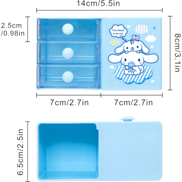 nime Desktop Cinnmoroll Skrivebords Kontorartikler Continer n Holder til Skrivebord Sød ncil Kop Pot Mkeup Penselholder Mini Box B B