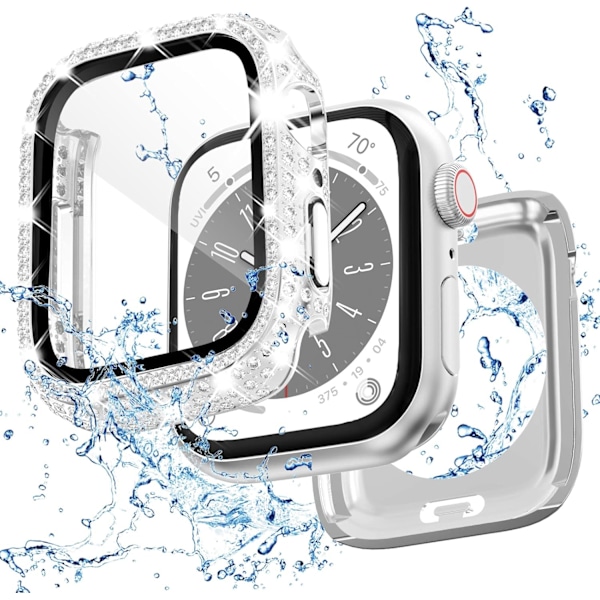2 i 1 Bling vanntett etui for iWatch Series 6