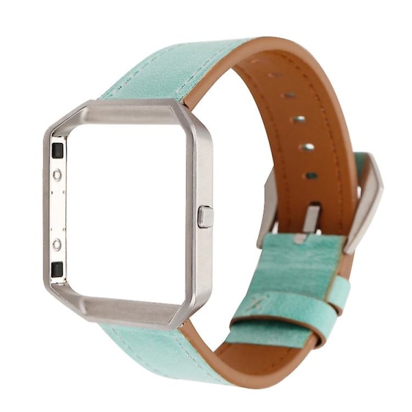 For Fitbit Blaze Fresh Style Læderurrem JCW Green