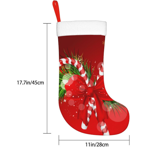 Glædelig Jul Juleferie Dekoration Strømper - Holdbare, Farverige og Sjove Festlige Dekorationer Jule Strømpe Pejs Ornamenter Xmas S