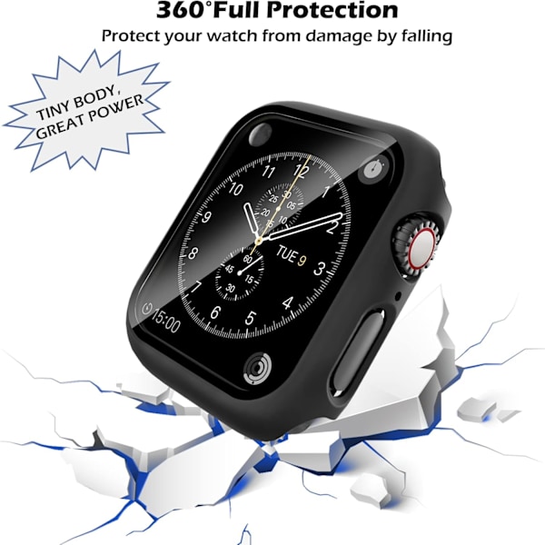 2-pack hårt PC-fodral kompatibelt med Apple Watch SE/Series 6/5/4 40mm