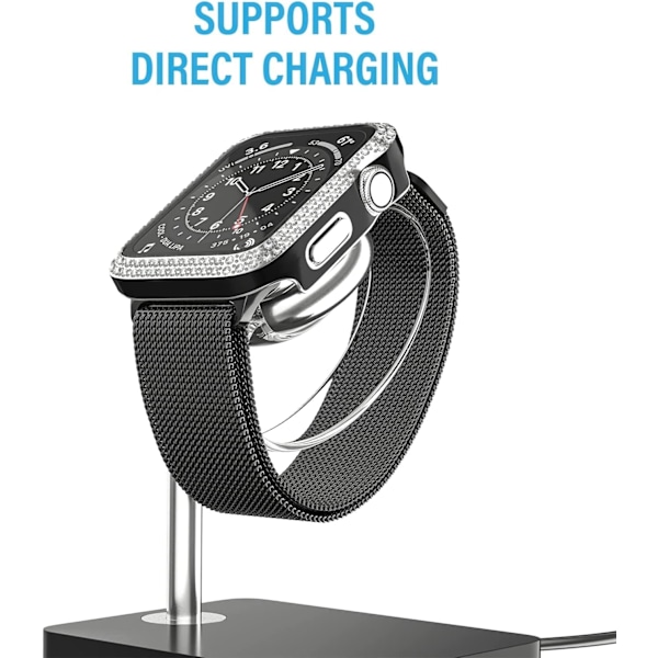 Rhinestone-fodral [4-pack] kompatibelt med Apple Watch Series SE 6 5 4