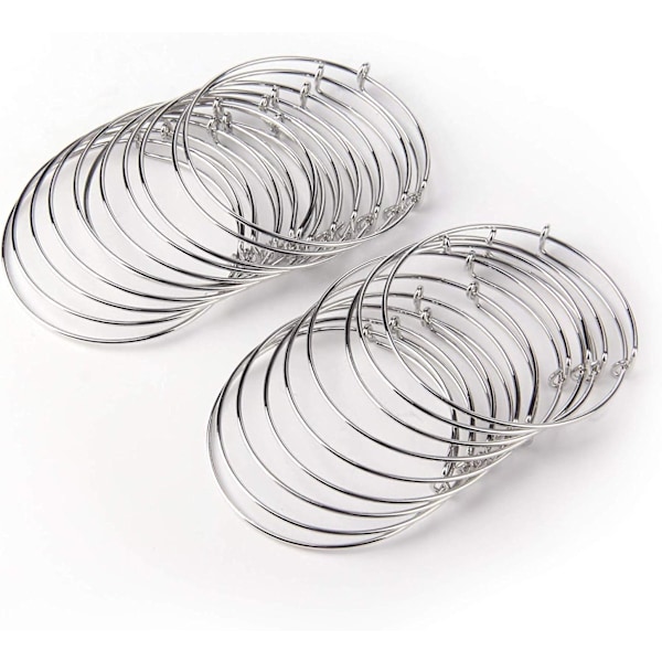 Expanderbara tomma armband i 20-pack för DIY-smycken