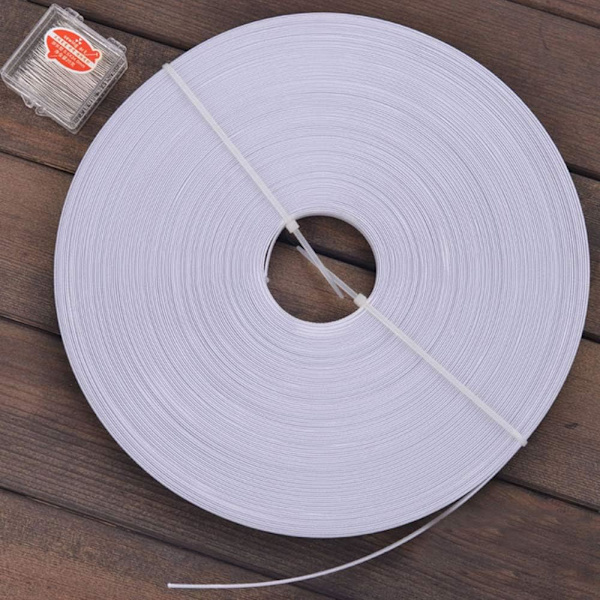 Polyester urbening för sömnad (45 meter, vit - 6 mm)