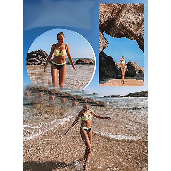 Sexig Push Up Baddräkt Bikini Set för kvinnor
