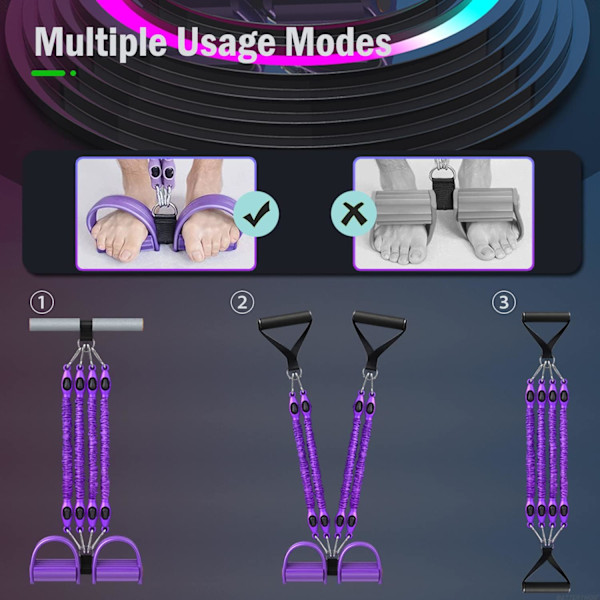 Multifunktionell fitnessdragkedja + lårmästare, träningsutrustning för armar, ben, rygg, rumpa, midja, axlar, lår, bukmuskler, stretchövningar