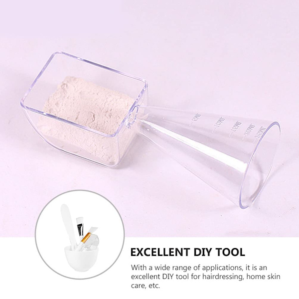 1 Set\\/ 5 st Silikon Ansiktsskål Set Gör det själv Ansiktsmask Mixing Tool Kit