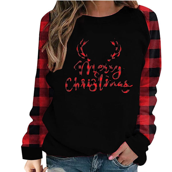 Jultröjor för kvinnor 2023 Höstmode Raglan Långärmad Pullover