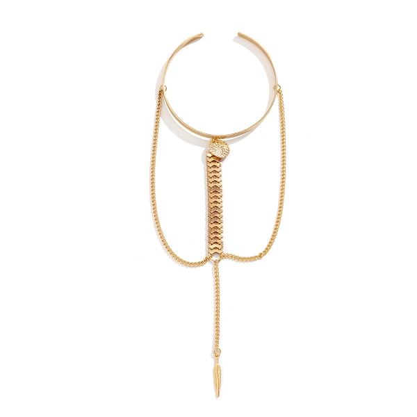 Hip Hop Etnisk stil Multi-layer Chain Metal Armlet - Unik og elegant