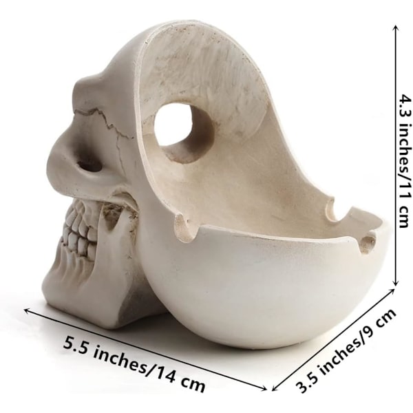 Askebæger Rygning Askebæger Stilfuld Askebæger Ryger Seje Ting til Dit Værelse Rygeartikler Skelet Design Ornament Skrivebordsudsmykning Halloween
