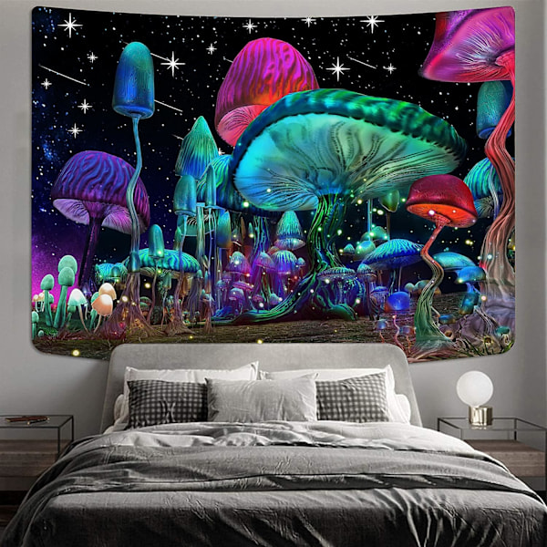 Svampe Gobelin Fantasy Bølger - Trippy Vægophæng Gobelin (29,5屎 x 39,4屎)