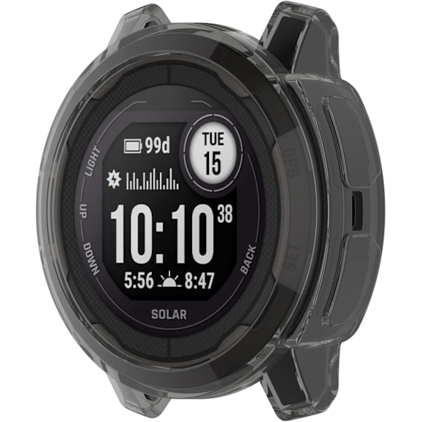 Kompatibel med Garmin Instinct 2 Skyddsfodral, Smartwatch TPU Transparent Skyddsfodral Skal för Garmin Instinct 2 2