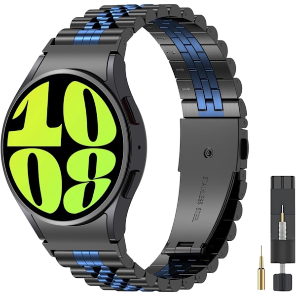 Metallband utan glipa till Galaxy Watch7 FE 4 5 6 Classic 43mm 47mm/Watch 5pro 45mm/Watch4 Classic 42mm 46mm, till Galaxy Watch7 6 5 4 FE 40mm 44mm