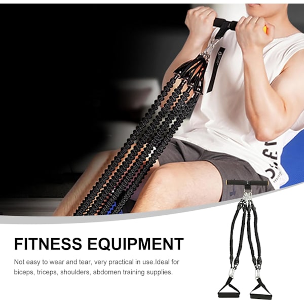 Eercise Udstyr Eercise Modstand Indr Multifunktionel Spænding Rpe Elastisk Pedaltræk Fitness Udstyr Sæt Wrkut Sort