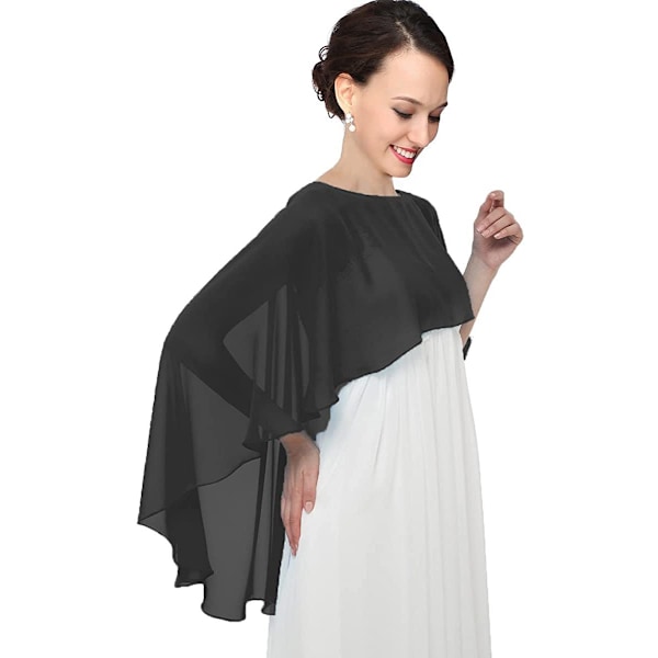 Aftonklänning sjal pullover cape tunn lång sjal som andas