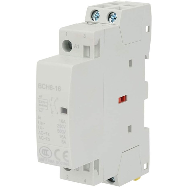 AC Kontaktor - 2P 16A 220V/230V 2NO til husholdning