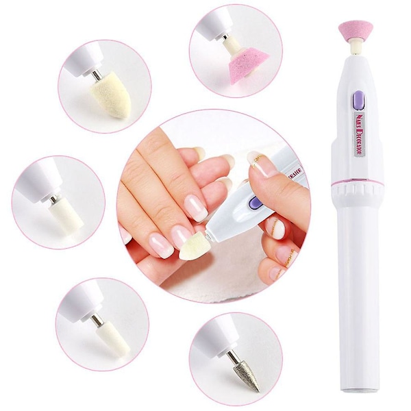 Namotu Elektrisk Manikyr Set, Bärbar Buffer Fingernagel Slipverktyg
