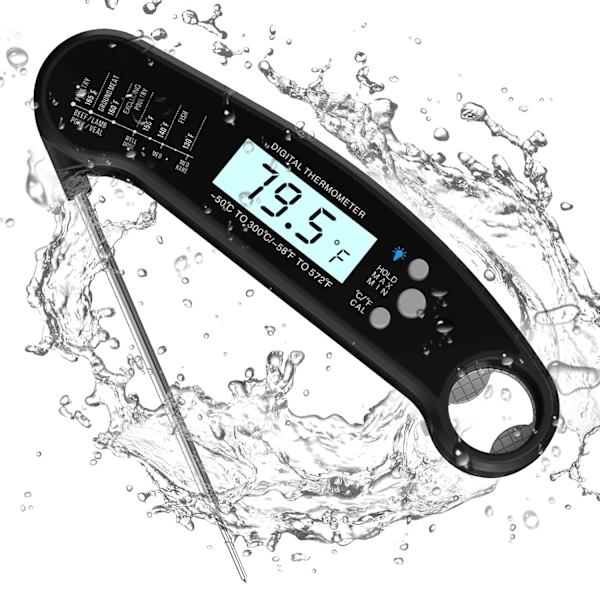 Digital kötttermometer med sond. Omedelbar läsmat