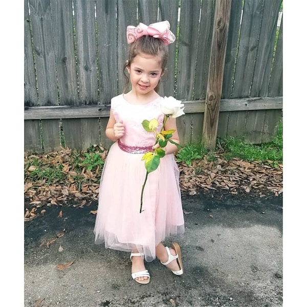 0-12 år Baby Blomsterflicka Klänning Bröllop